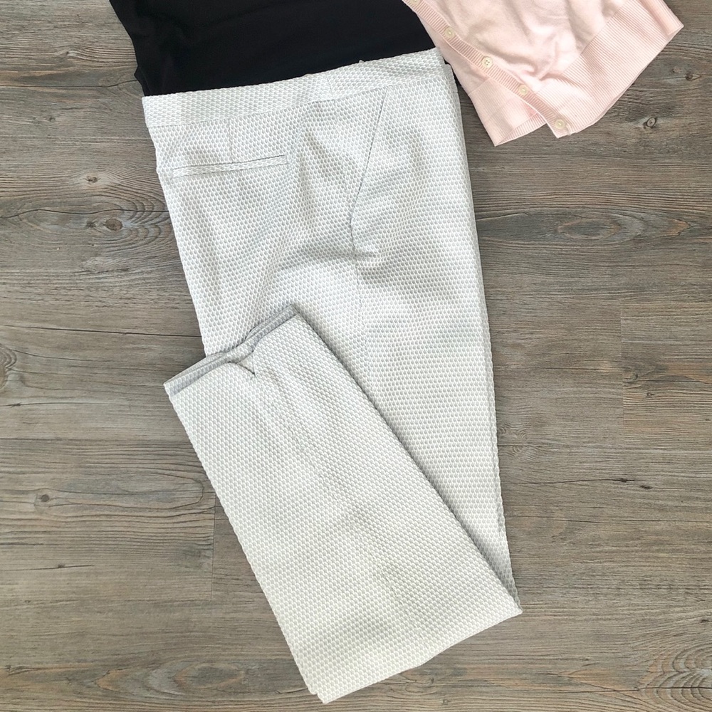 Ted Baker grey textured slacks/pants/trousers.